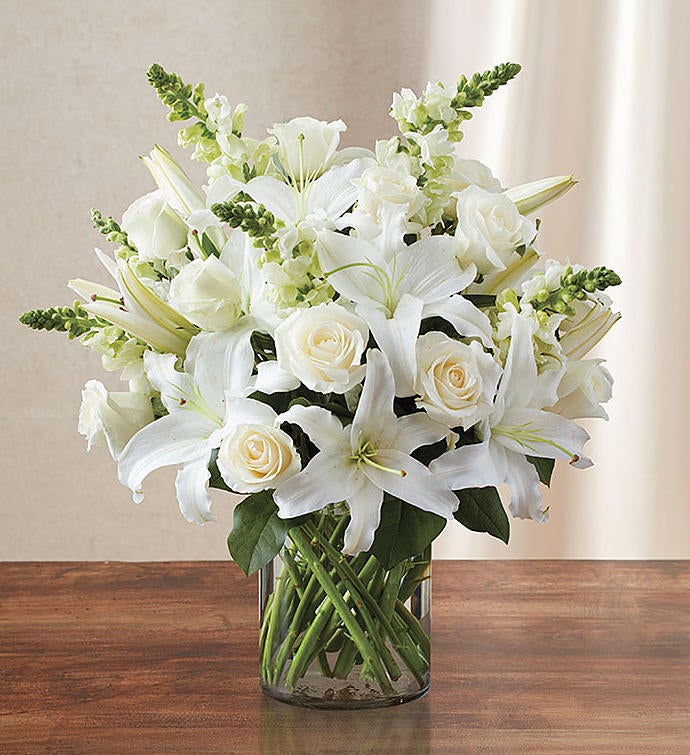 Classic All White Arrangement™  for Sympathy